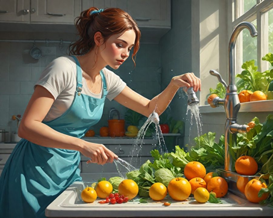 como higienizar frutas e verduras corretamente em casa