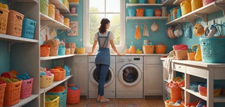 Como decorar a lavanderia com itens simples e úteis