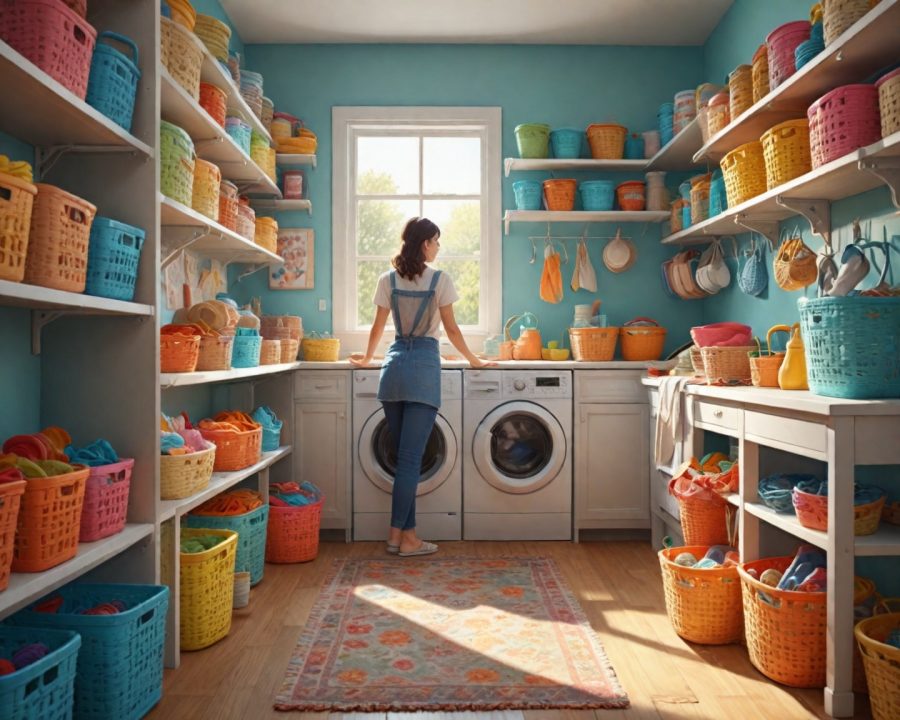 Como decorar a lavanderia com itens simples e úteis